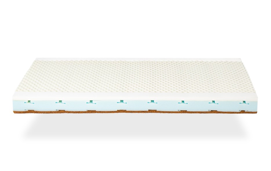 COLCHÓN VISCOELÁSTICA, ESPUMA + FIBRA COCO NATURAL H 11CM