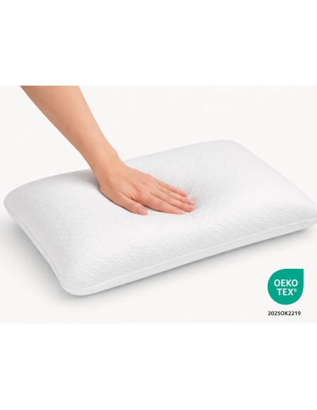PACK OF 2 MEMORY FOAM PILLOWS - HEIGHT 12 CM