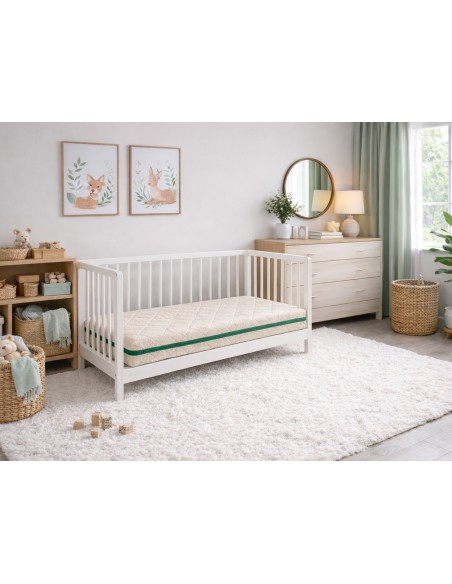 COLCHON CUNA CON NUCLEO DE PLASTICO ORGANIC OCEAN - 11 CM